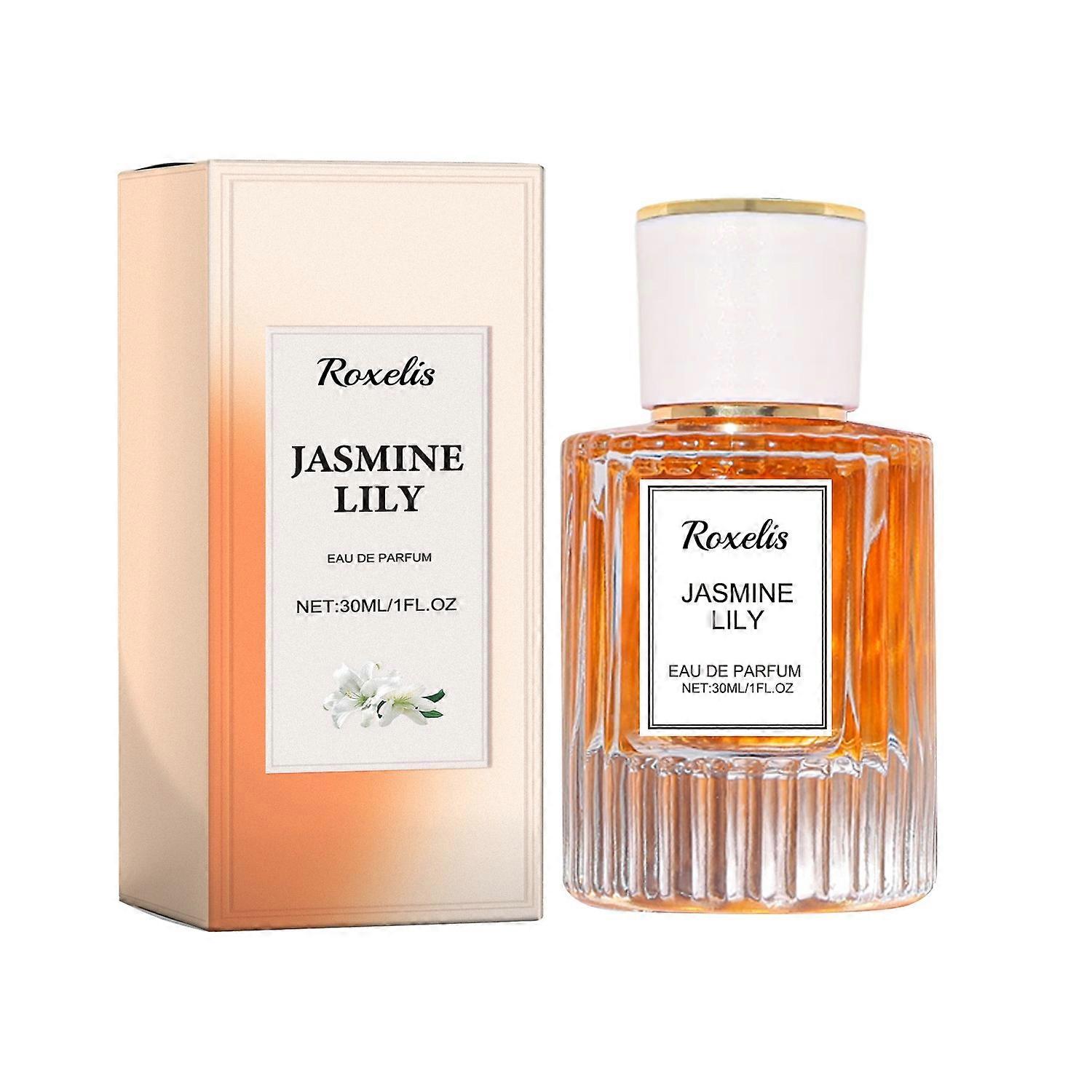 ROXELIS Jasmine Lily Pheromone Perfume 30ml Natural Long Lasting Fragrance Enhanced Scents for Women