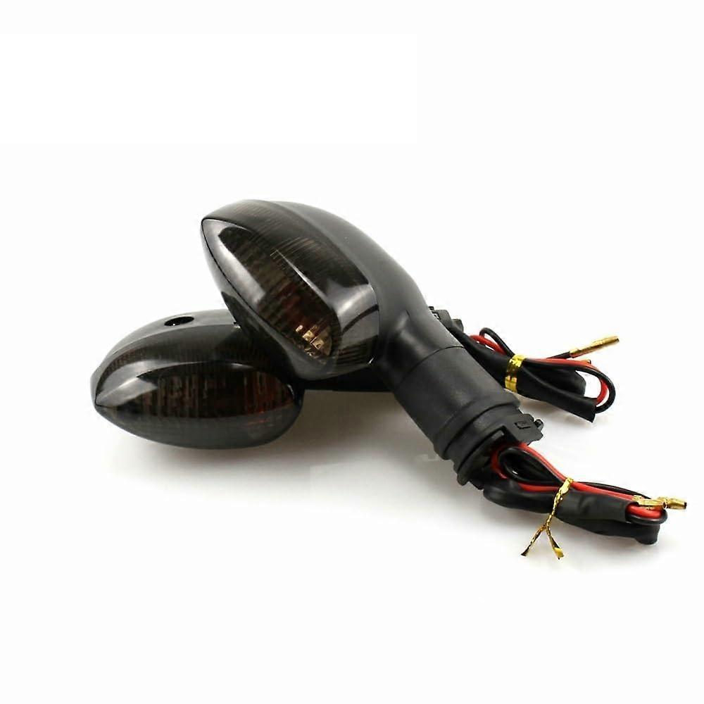 Motorcycle Indicator for Yamaha YZF R1 R6 R125 R25 R3 FZ-6N XJ6 Front and Rear Black LED Turn Signals