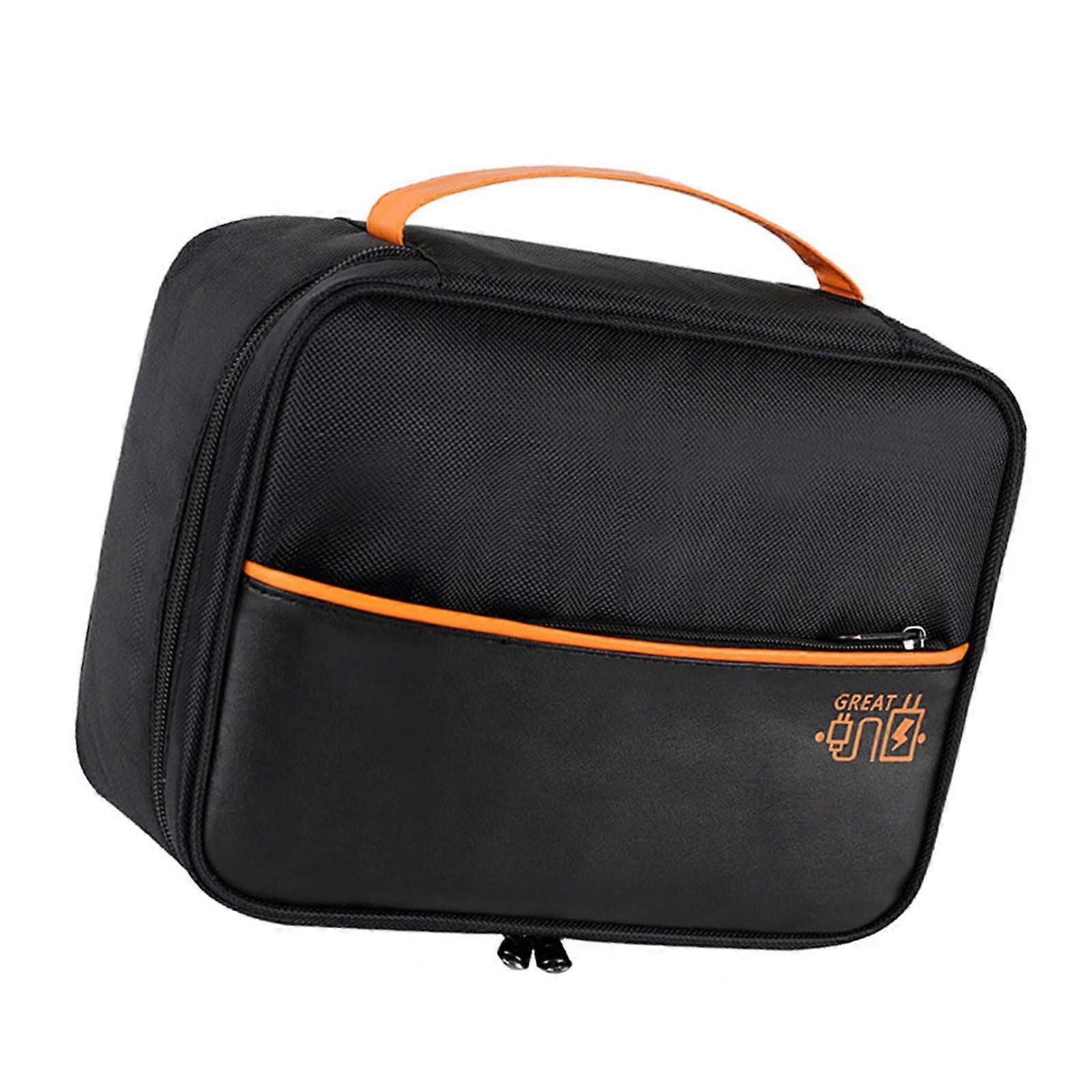 Cable Organizer Box for Desk - Stylish Black Cable Management Box for Daily Use, Space-Saving Design, and Durable Material