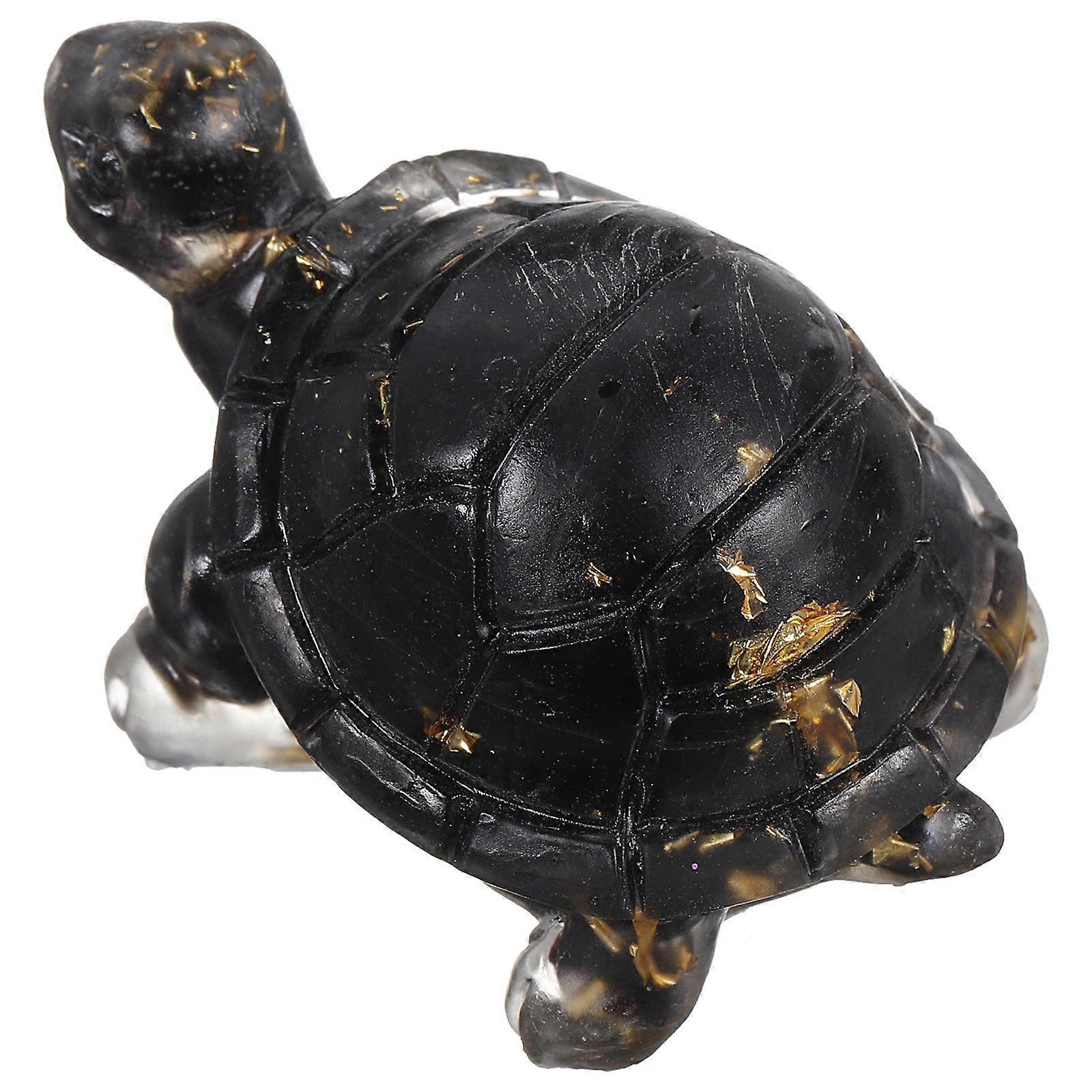 Feng Shui Crystal Turtle Ornament for Desk Display