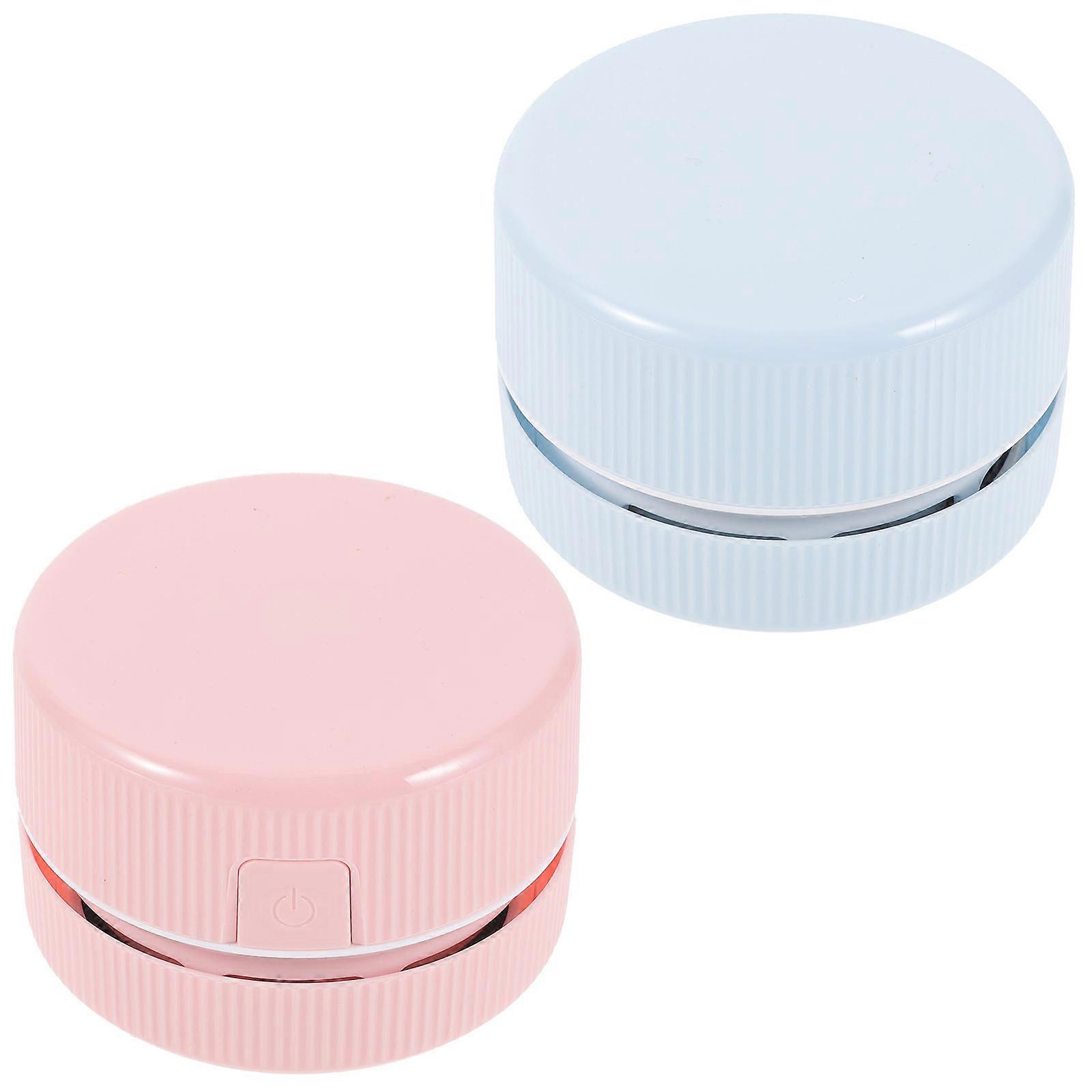 2Set Mini Crumb Vacuum Cleaner Compact Design Perfect For Keyboard Gap Cleaning 6X8.3Cm Strong Suction Power