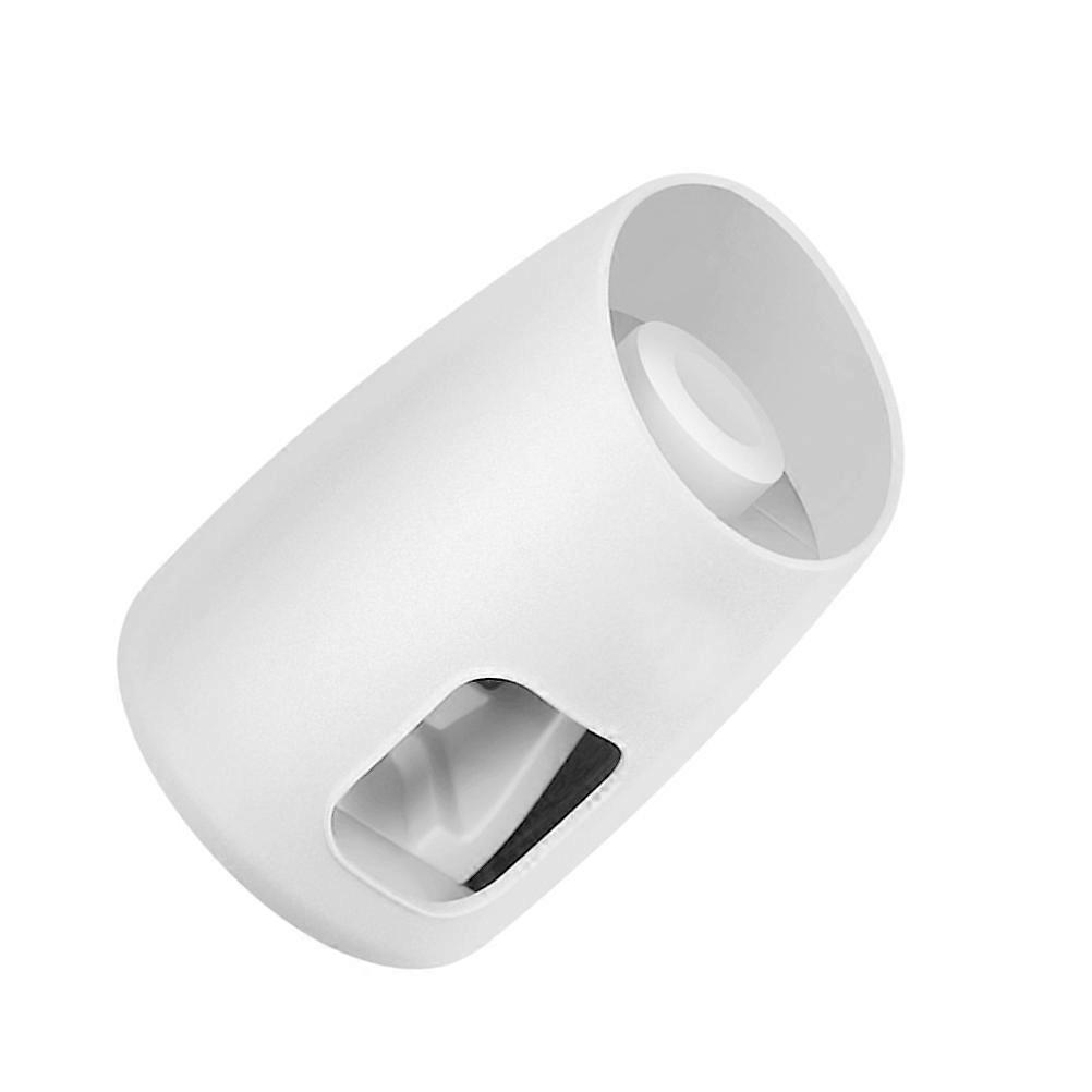 White Plastic Toothpaste Dispenser for Home Use 1 Pc Wall Mounted Bathroom Kitchen Accessory