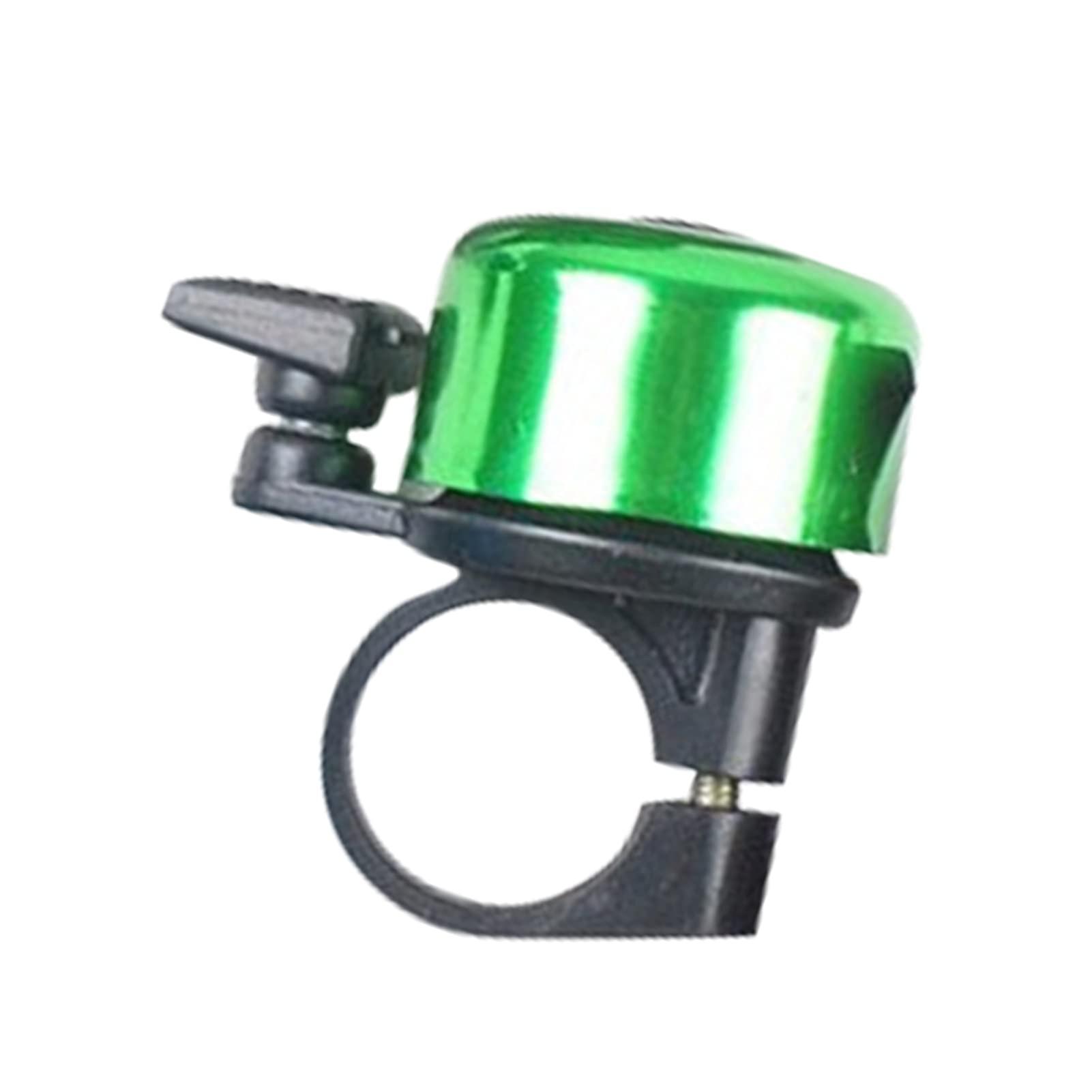 Bicycle Bell for Adults and Children, Loud Crisp Sound Aluminium Alloy Handlebar Horn for Road and Mountain Bikes, Green