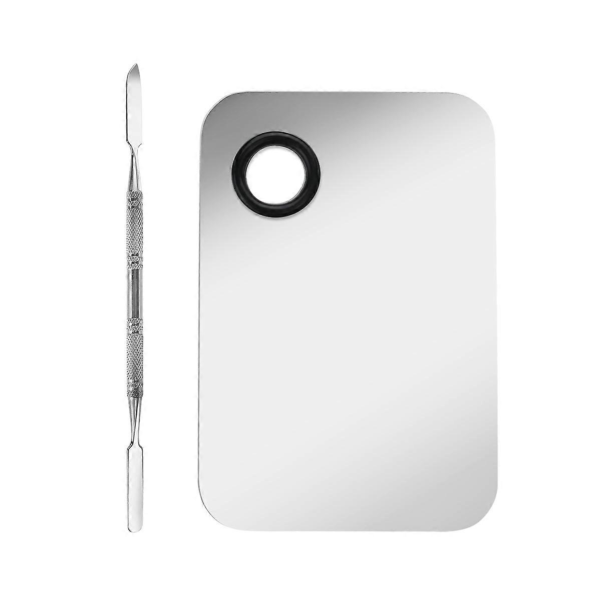 Metal Beauty Spatula Mixing Tool For Beauty Enthusiasts Using At Home Size 15 X 10 Cm 1 Spatula
