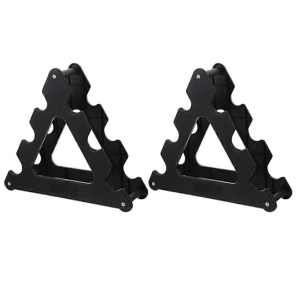 Dumbbell Bracket 2Pcs Triangle Dumbbell Display Rack For Home Gym Fitness Enthusiasts 33x28x9cm Space-saving Storage Solution