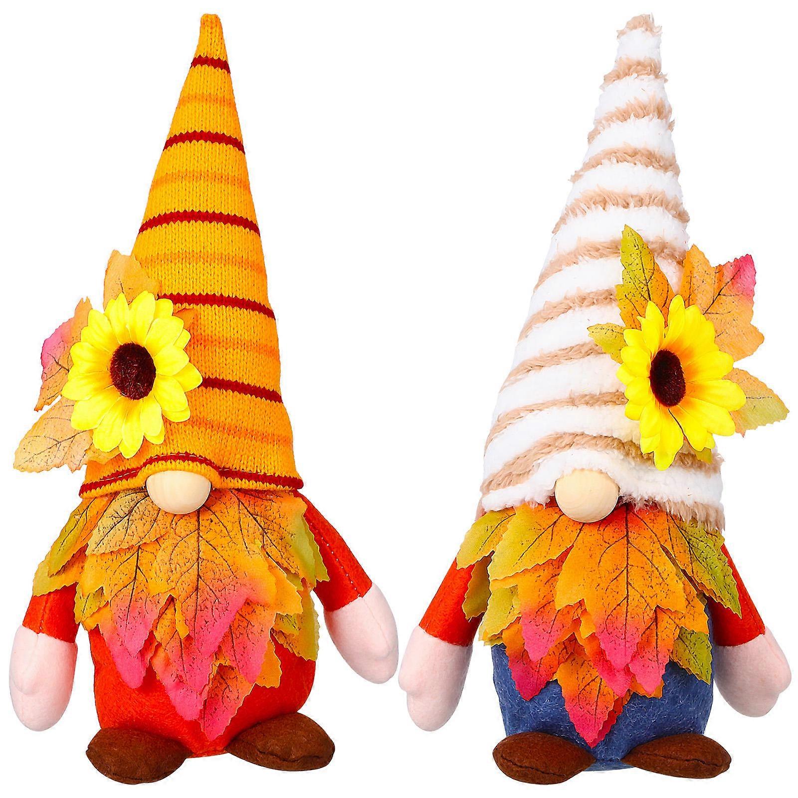 Harvest Decorations 2 Pcs Office Workers Decorative Item Multi Handcrafted Home Decor