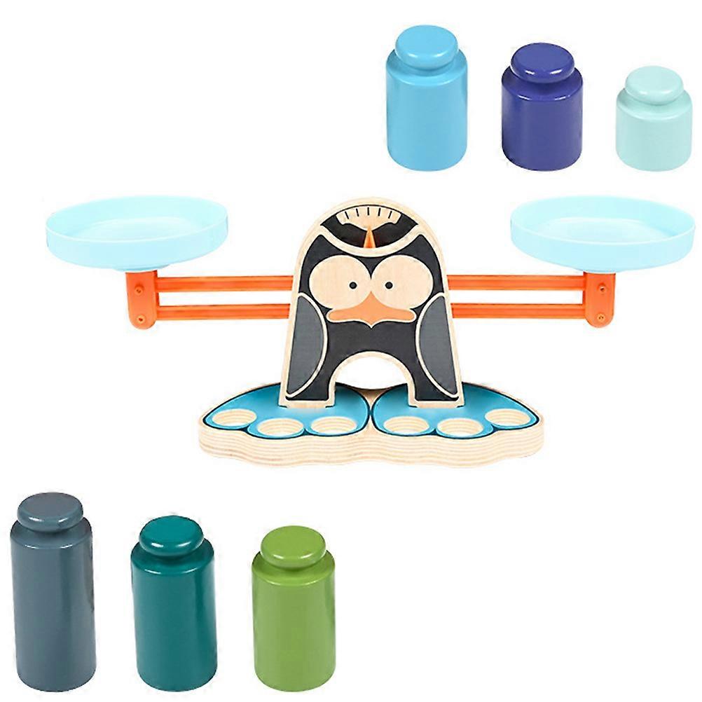 Wooden Balance Toy for Kids Early Education Teaching Aids with Plastic Components Multi 1 Set