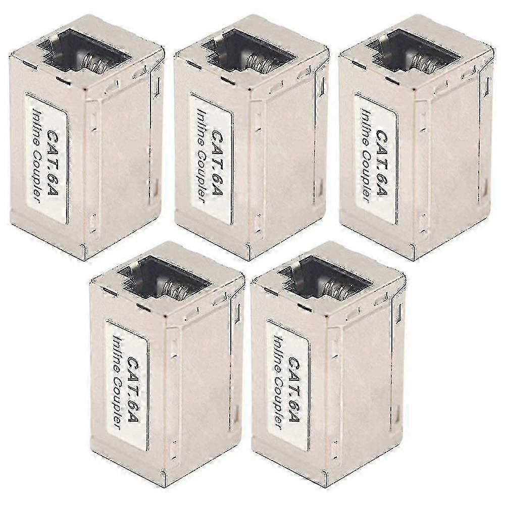 Pack Of 5 Cat6 A Ethernet Adapter Coupling Patch Cable Rj45 Adapter Hr