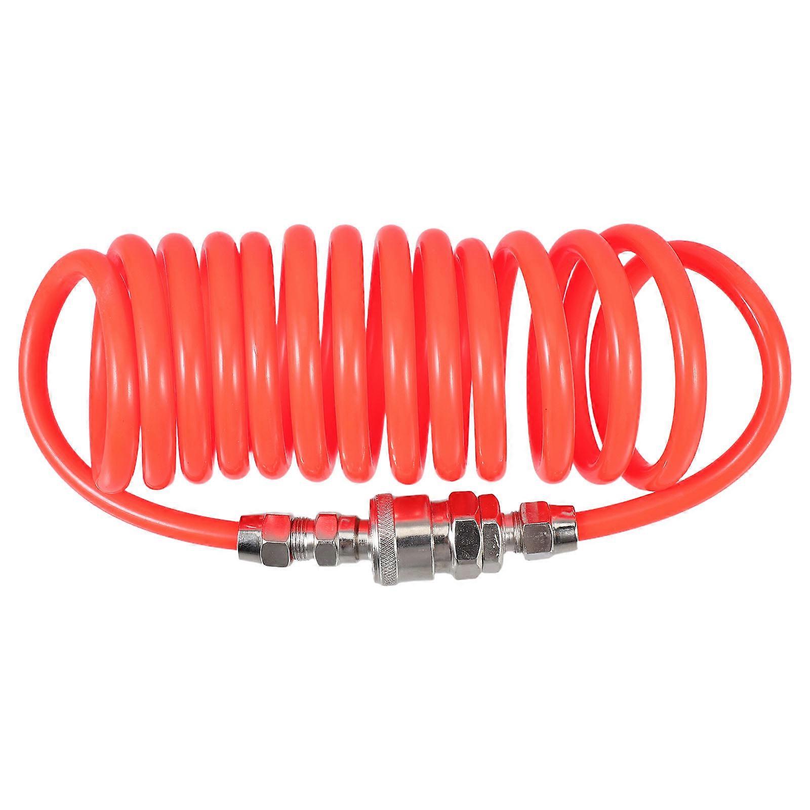 Durable Flexible Compressor Hose Tube with Easy Installation for DIY Projects and Car Air Pump with Coiled Design 1Pack
