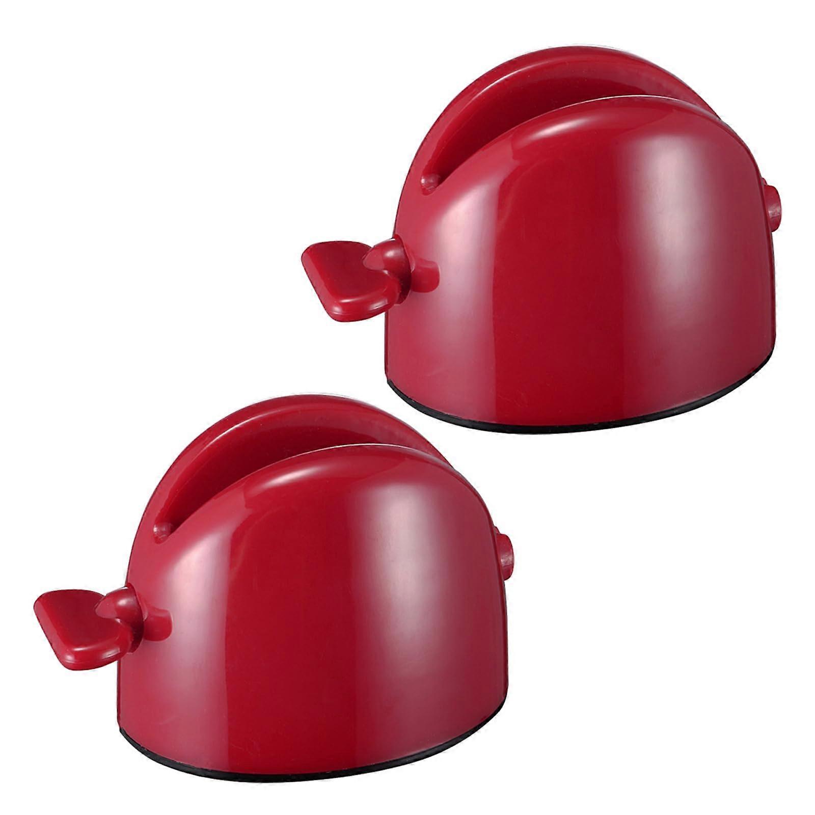 Toothpaste Squeezer for Tubes, Red Roll-Up Dispenser for Bathroom and Shower, Home Tool Accessory for Face Treatments