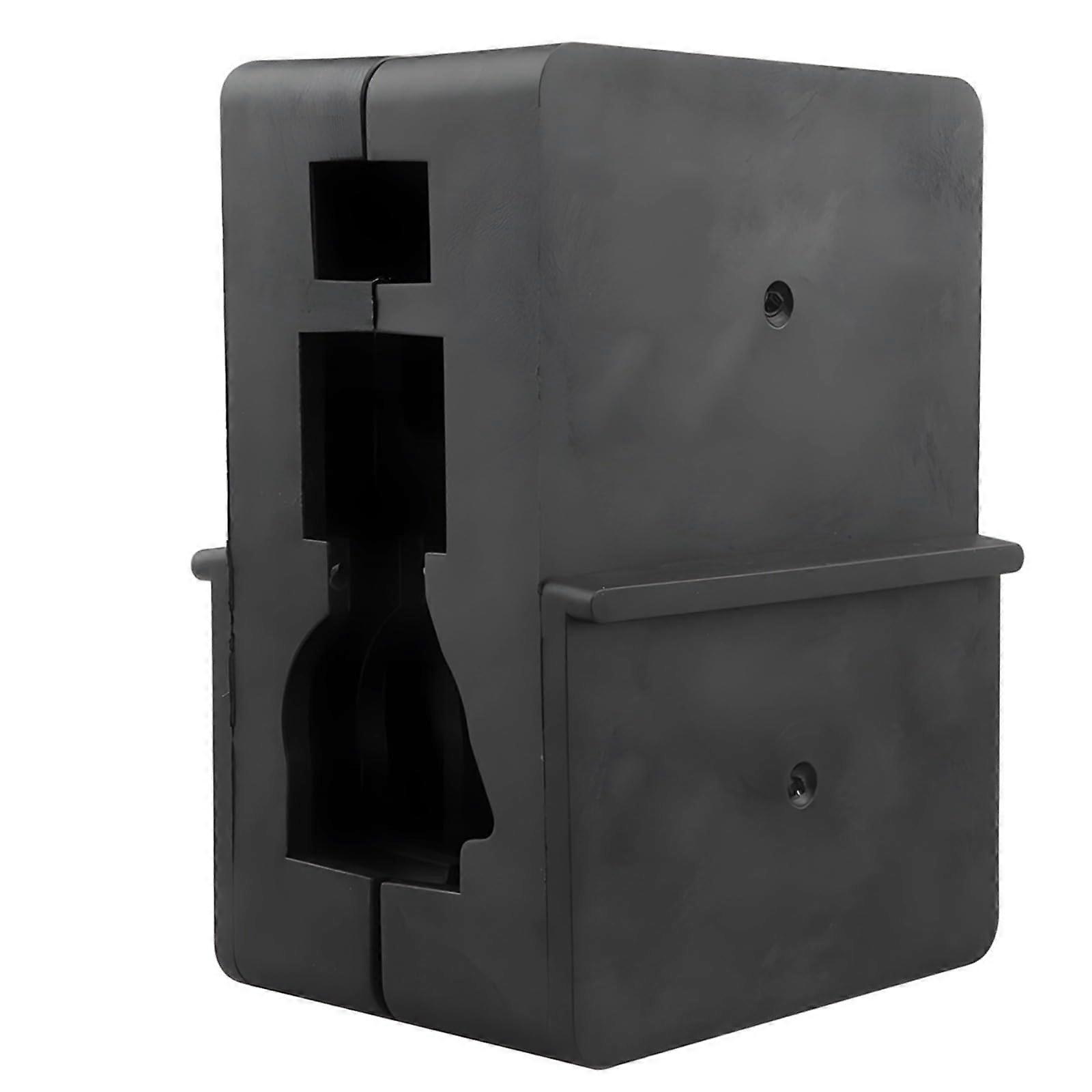 Upper firearm receiver block, black nylon tool with detachable magazine holder