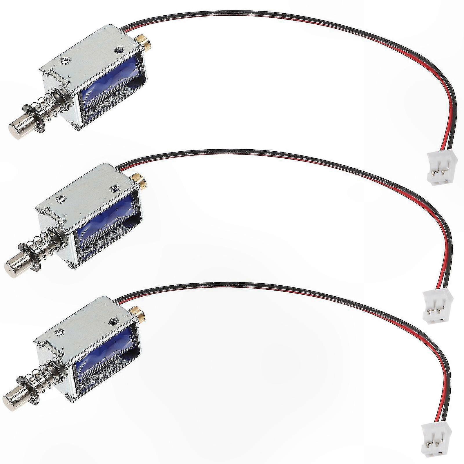 3-Pack 12V Linear Push Soles with Electromagnetic Frame for DIY Projects