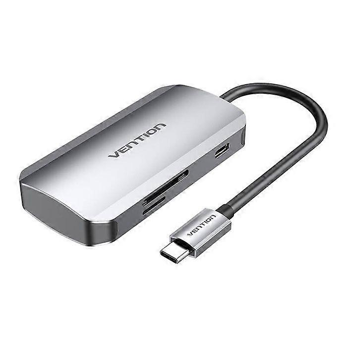 Vention USB-C Dockingstation Hub für Computer, 3 USB 3.0 Anschlüsse, SD, TF, PD, 0,15 M
