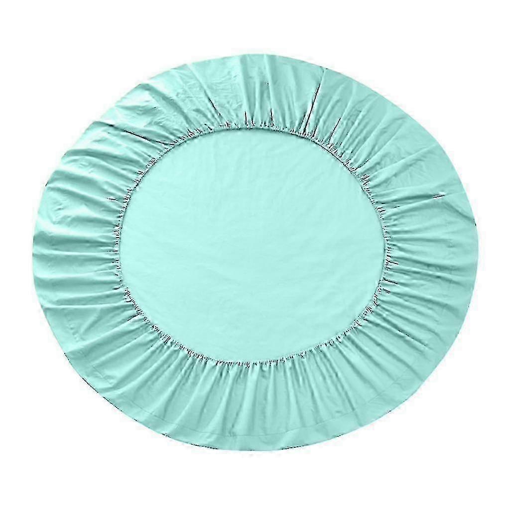 100% Cotton Solid Color Bed Sheet - Round Fitted, Soft & Breathable for Comfortable Sleep