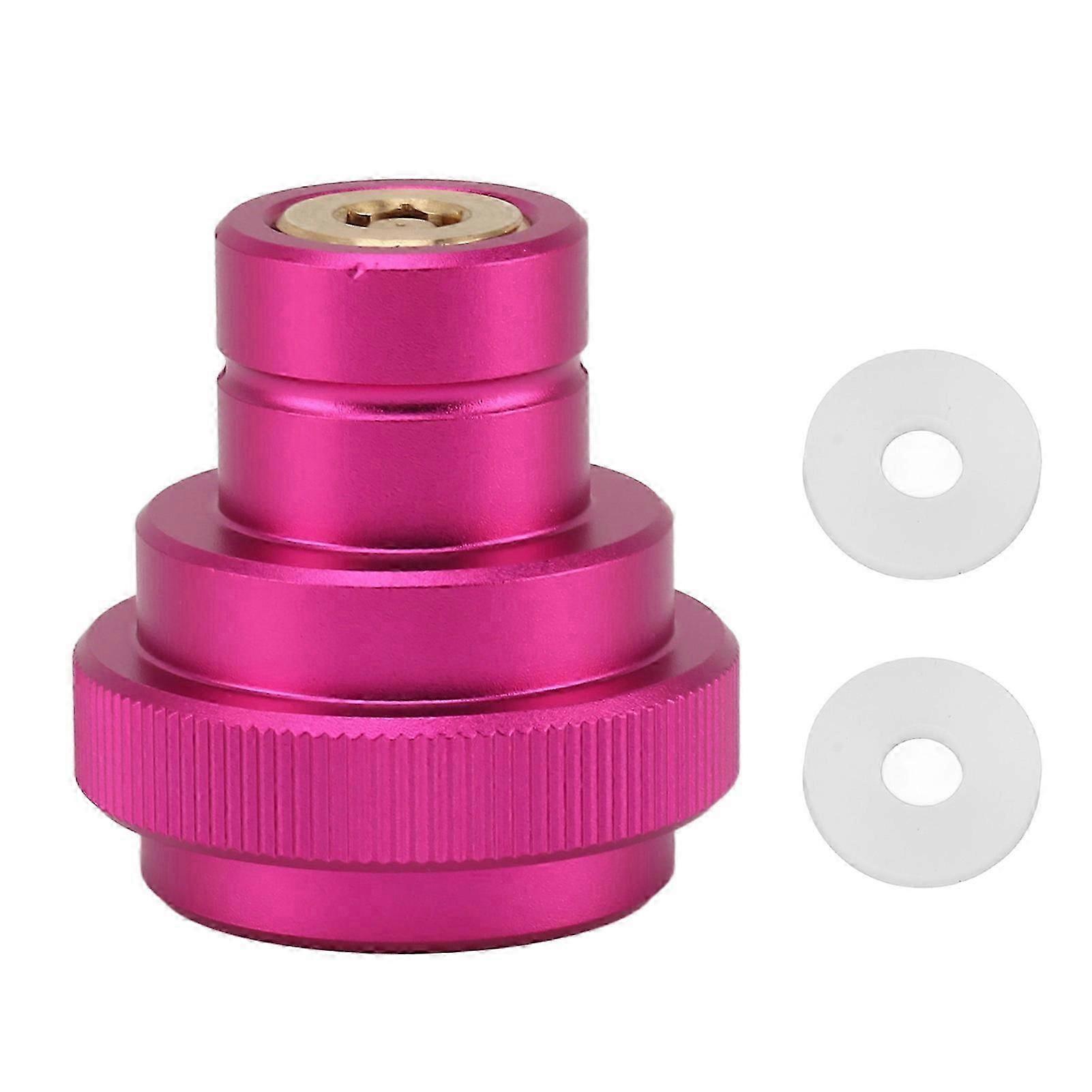 CO2 Quick Adapter Upgraded for Soda Water Bubbler Soda Maker Valve Refill Accessories for Quick Connecting CO2 Cylinder TR21 4 Purple
