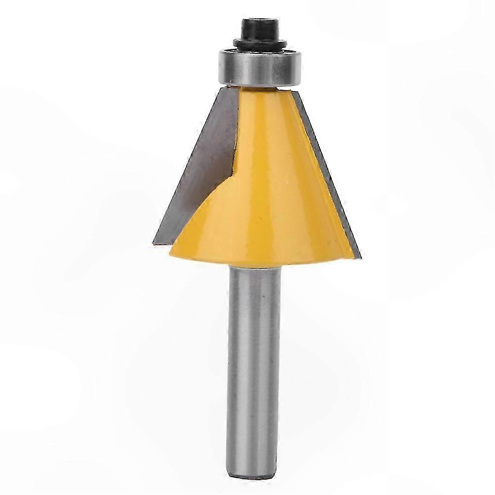 22.5 Degree Chamfer Router Bit with 8mm Shank and Bearing for Woodworking Edging