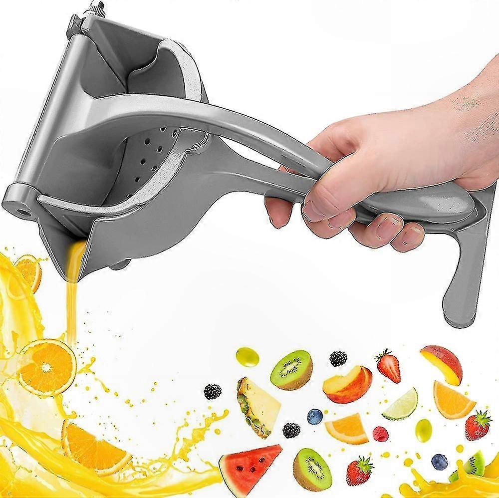 Silver Manual Citrus Juicer, Lemon Juice Extractor Squeezer with Premium Quality for Fresh Fruit Beverages