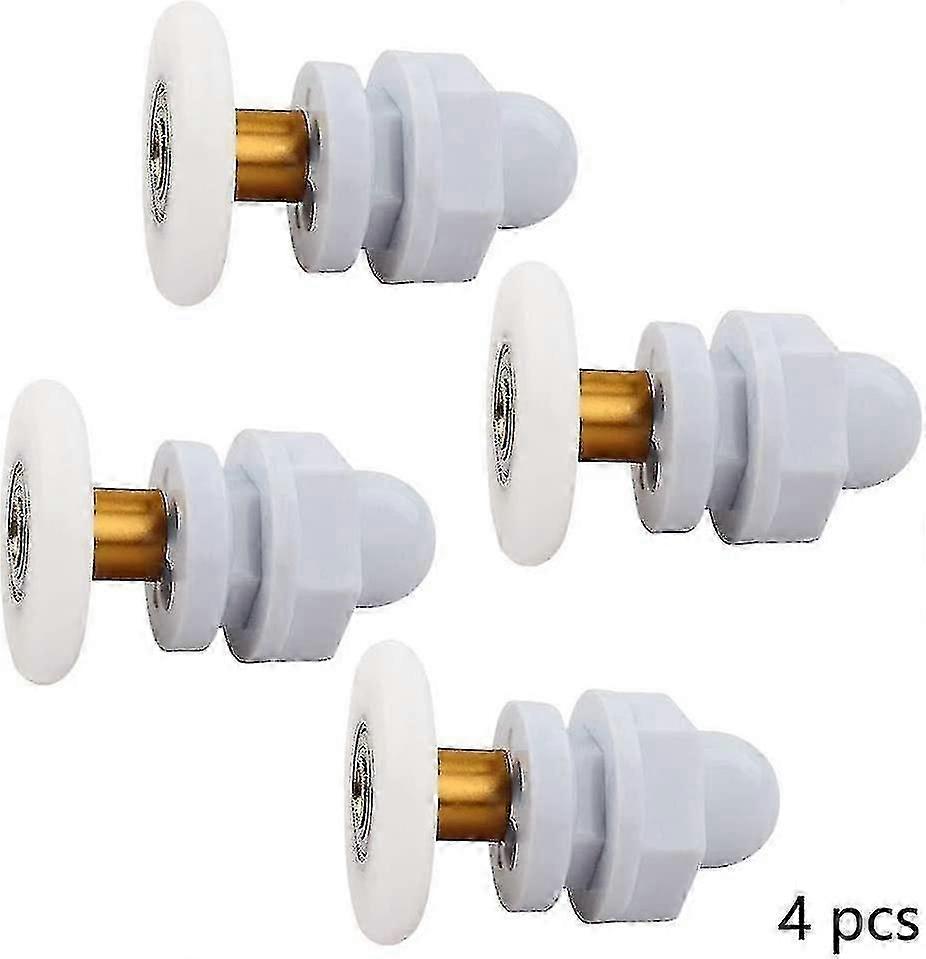 4pcs Rullehjul Skyve Hjul Dusj Dør Ruller Dusj Dørhjul Skyve Erstatning Hjul