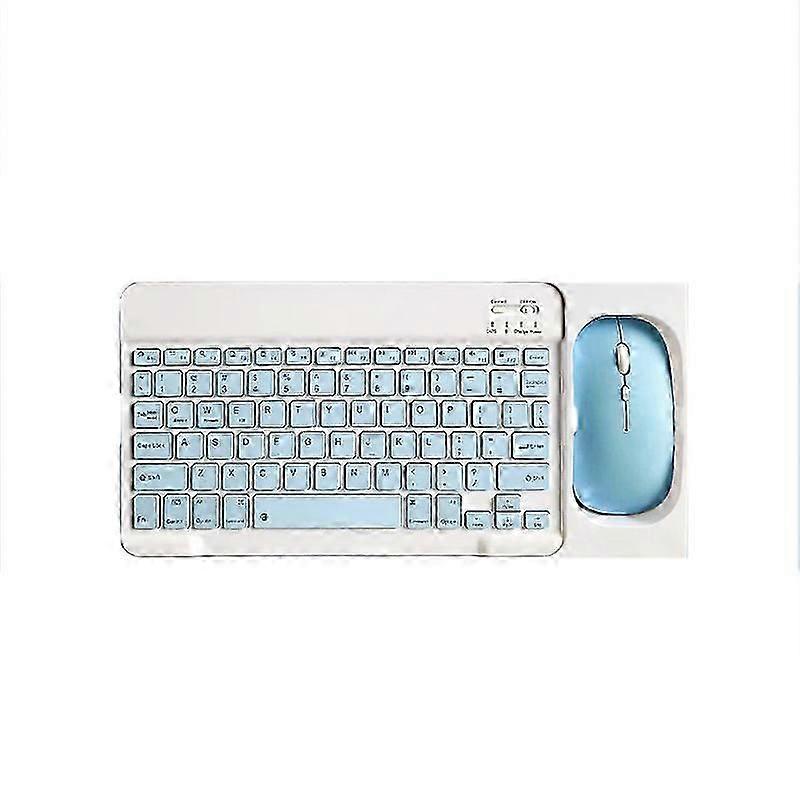 Bluetooth Keyboard and Mouse Combo - 10-inch Bluetooth Keyboard and Two-Way Mouse
