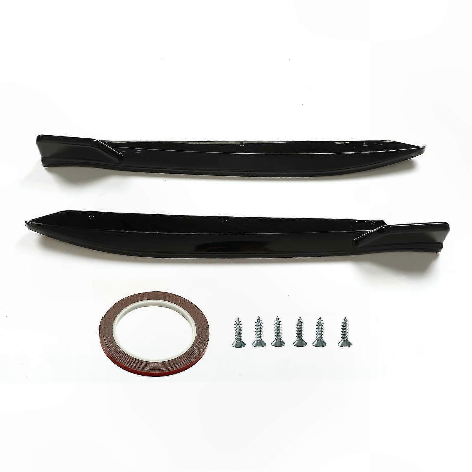 2PCS Black Rear Bumper Lip Splitter for 5 Series G30 M Tech 2017+