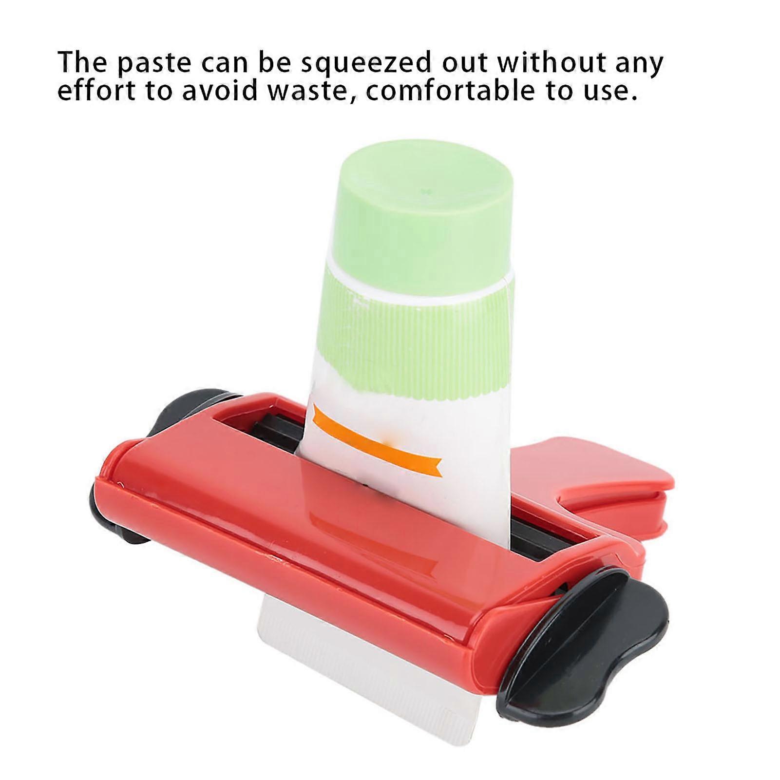 2pcs Plastic Hair Dye & Toothpaste Tube Squeezer Tool Red