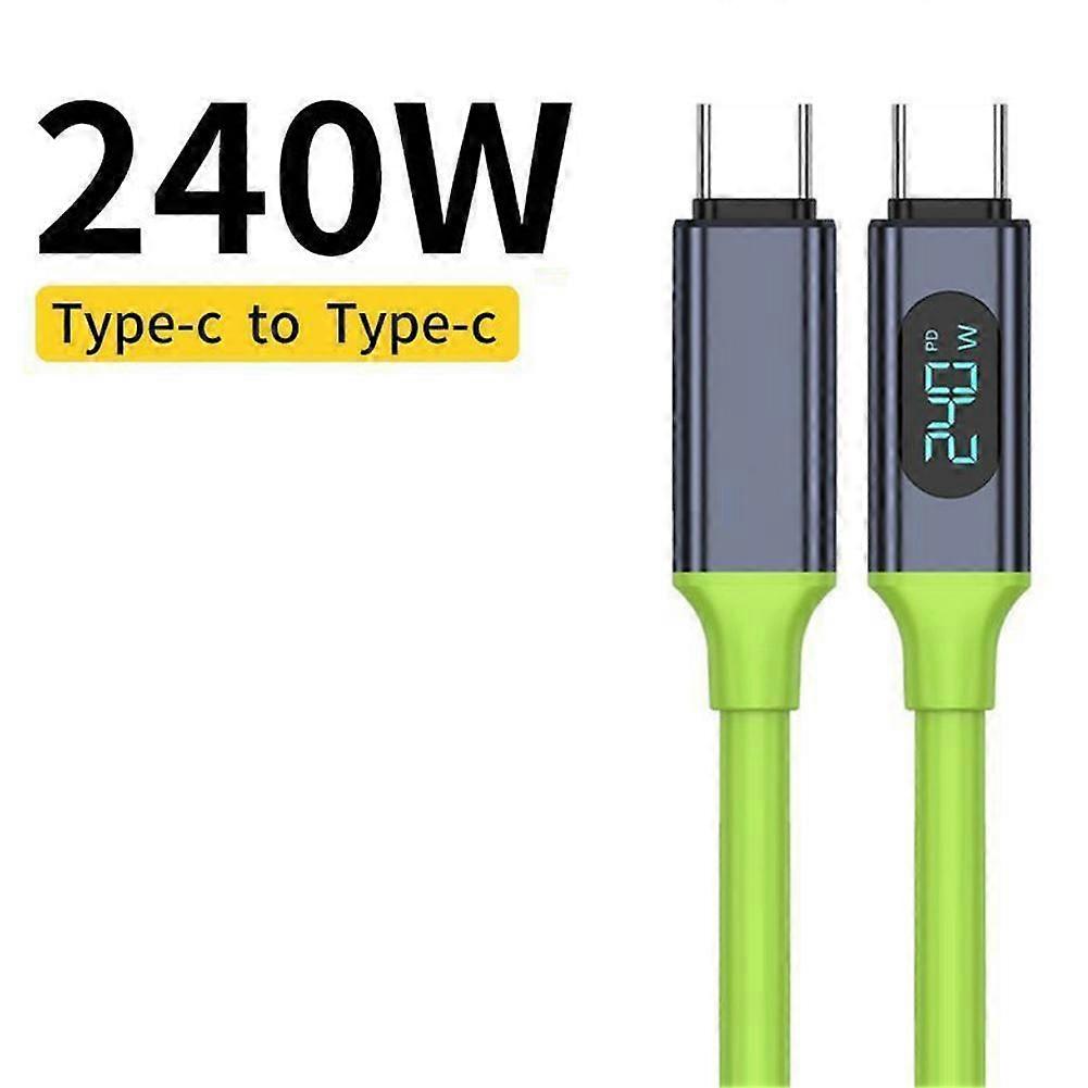 Fast Charging Phone USB Cable Data Type C Cable with LED Display