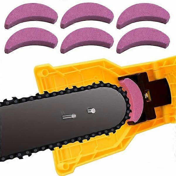 Chain saw sharpening stones, 6 pieces, quickly and efficiently sharpen blades