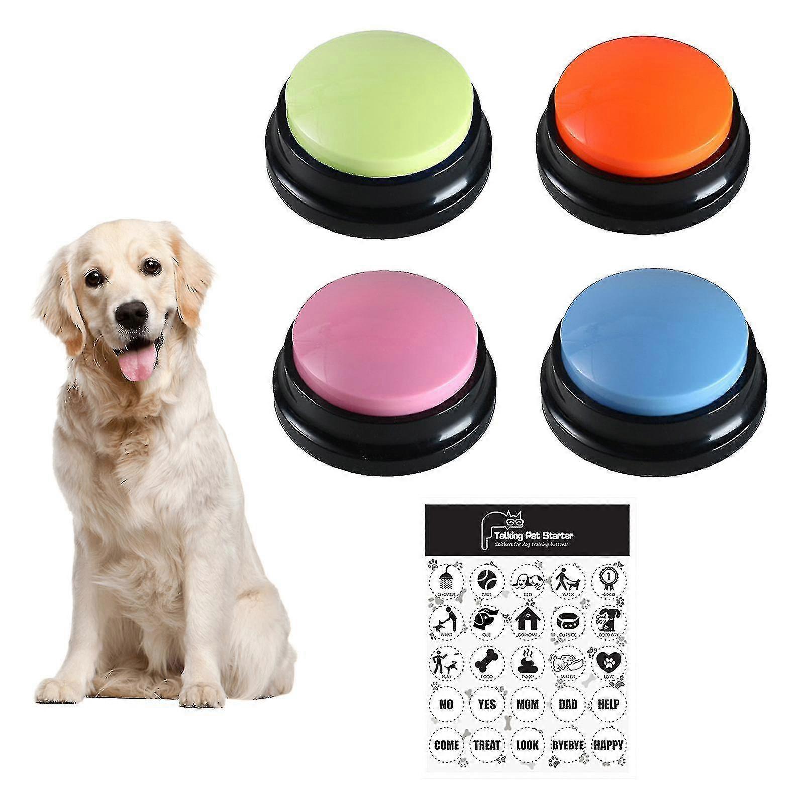 Pet Toy Of Voice Recording Button Recordable Talking Buttons Set Pro Komunikaci, Hlasové Příkazy Tlačítka A Přehrávání Mluvících Tlačítek
