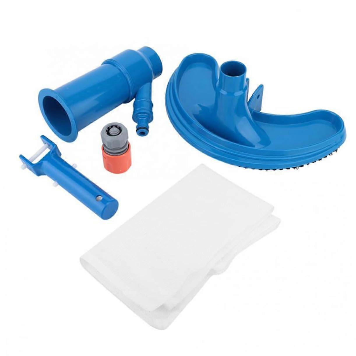 Pool Vacuum Cleaner with Quick Hose Connector for Standard Telescopic Pole, Ideal for Small Ponds and Hot Tubs