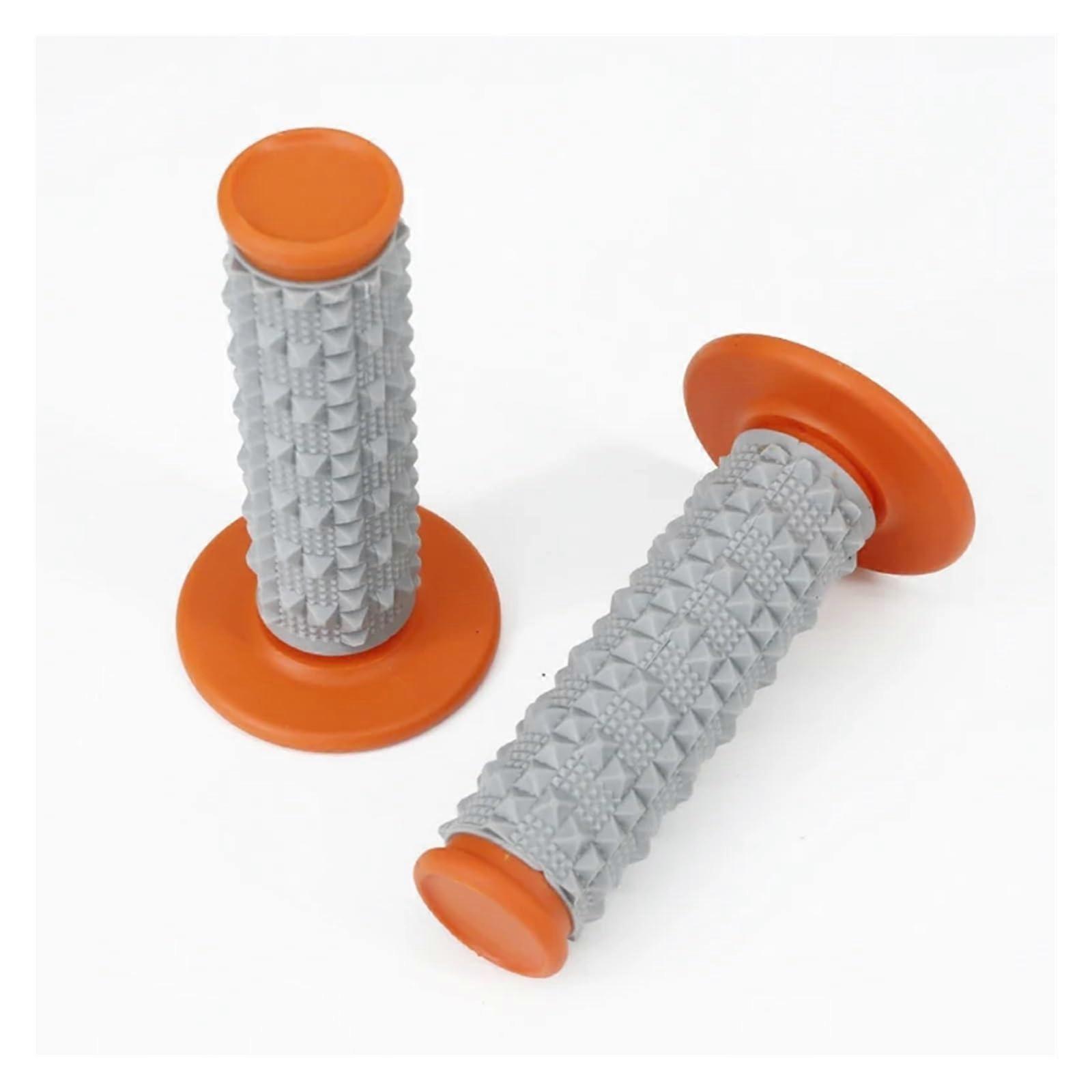 Handlebar Grips MX Grip for Motocross Enduro Supermoto Compatible with CRF YZF WRF KXF KLX Dirt Pit Bikes Orange