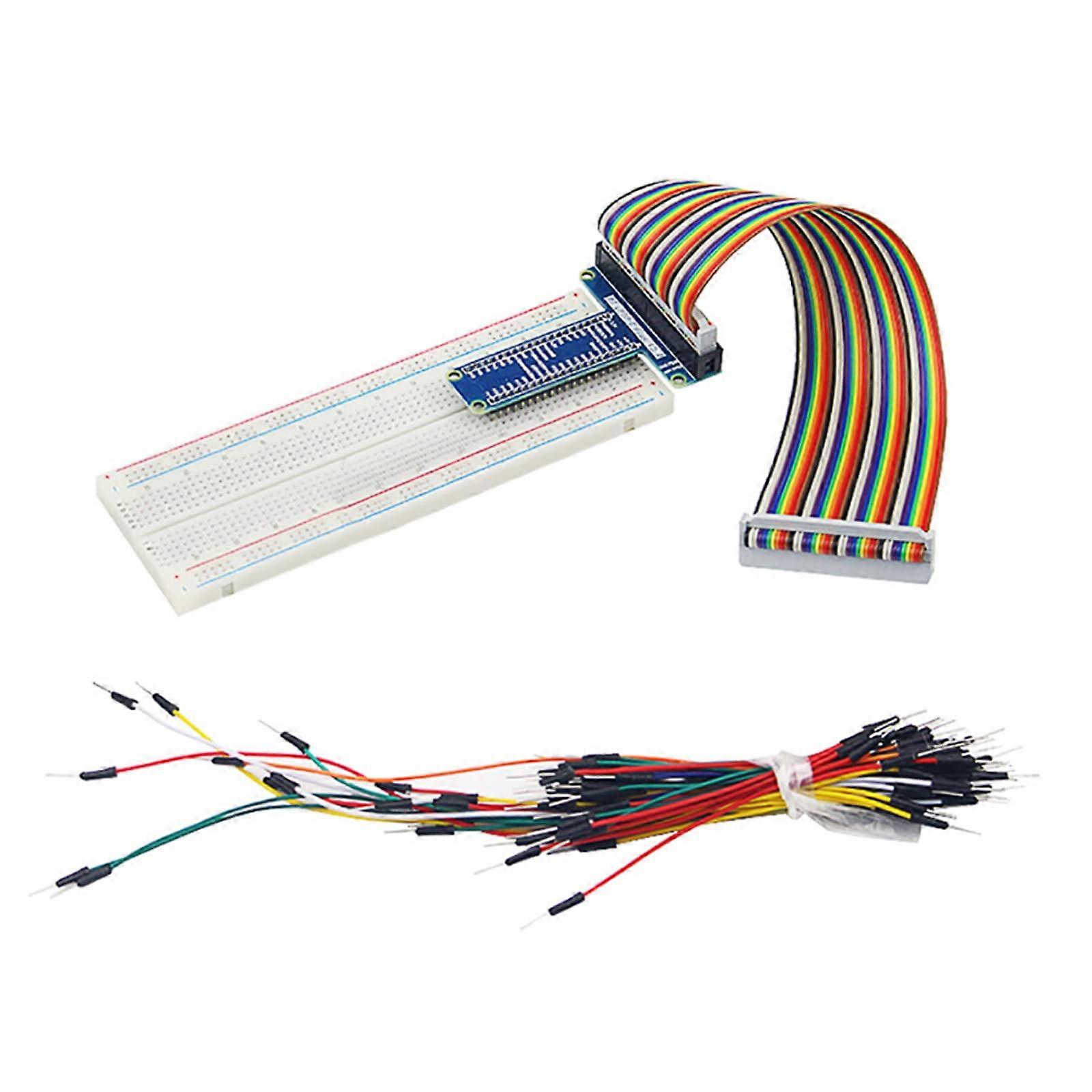 ABS Expansion Board Kit For Raspberry Pi 3/4 40Pin GPIO Cable 20cm Breadboard And Jump Cable Accessory