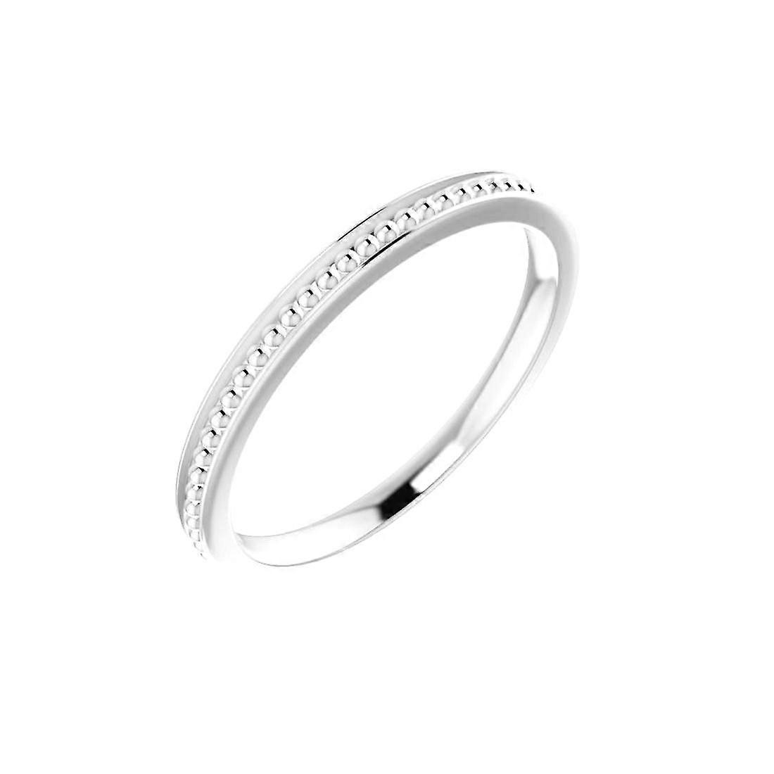 14k Solid Yellow Gold Size 7 Stackable Bead Ring-Stackable-Ring for Women