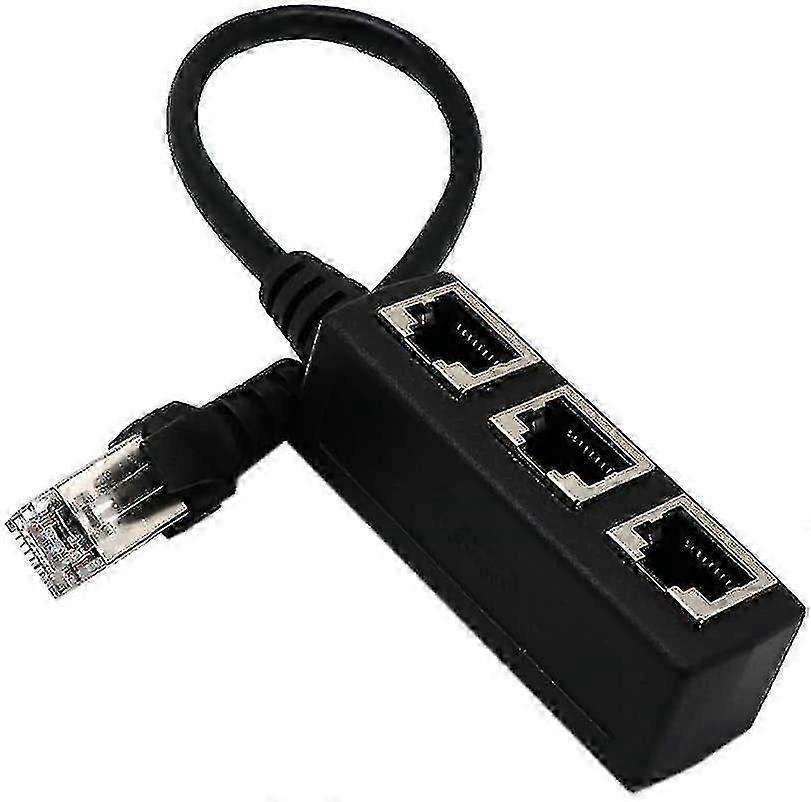 Netzwerk 1-zu-3-Port-Ethernet-Adapterkabel, Netzwerkkabel-Splitter, Ethernet-Eins-zu-Drei-Verlängerungskabel