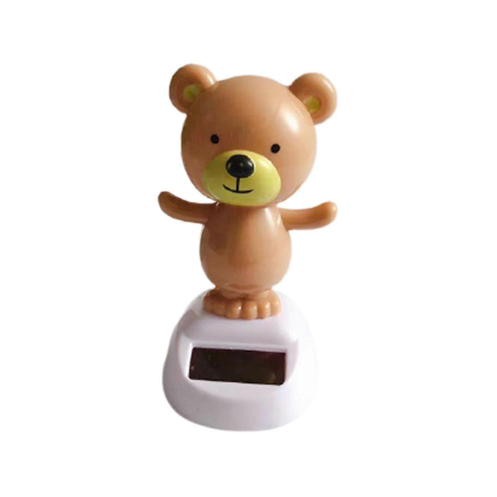 Solar Cartoon Figure Ornament For Car Dashboard Dynamic Dancing Animal Tabletop Decoration For Home