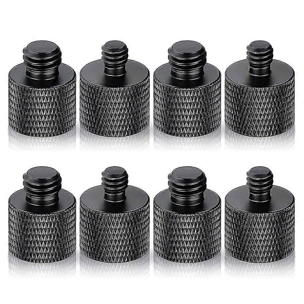 8Pcs Microphone 1/4 Male to 3/8 Female and 3/8 Male to 1/4 Female Camera Screw Adapter for Camera T