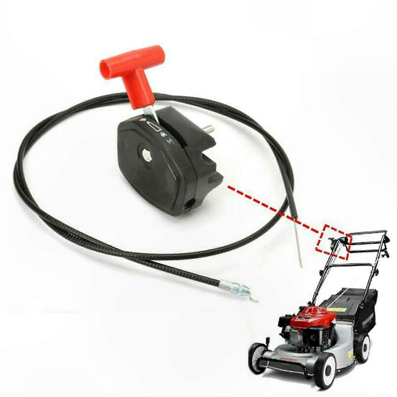 Universal Lawn Mower Handle Throttle Control Cable Switch Lever for Garden Equipment