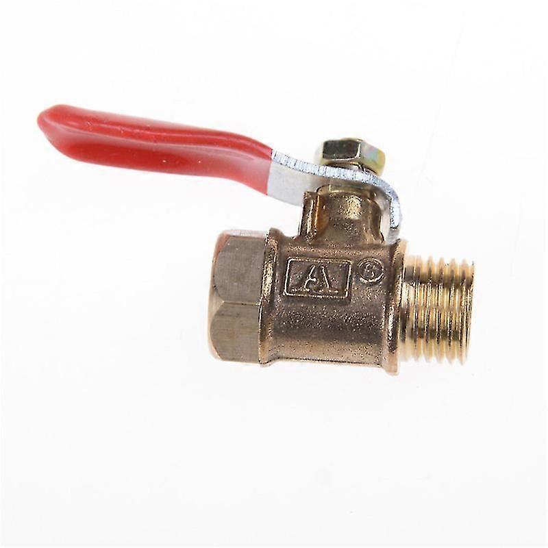 Full port ball valve for gas line - 1/4" brass inline shut-off valve M/F