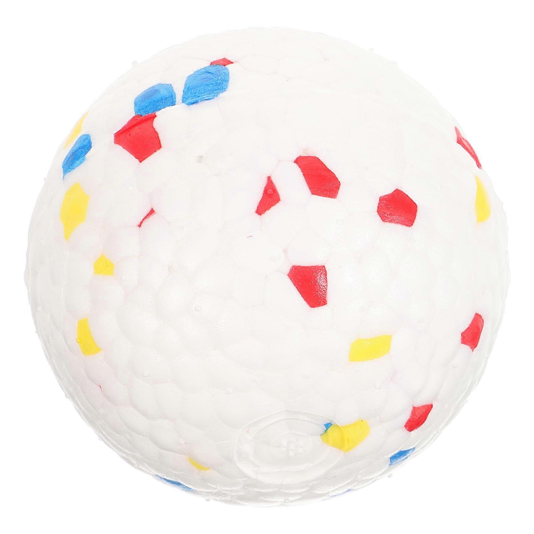 Puppy Teething Ball Chew for Small to Medium Dogs, Bite Resistant Elastic ETPU, Indoor Fetch Toy for Anxiety Relief and Easy Cleaning