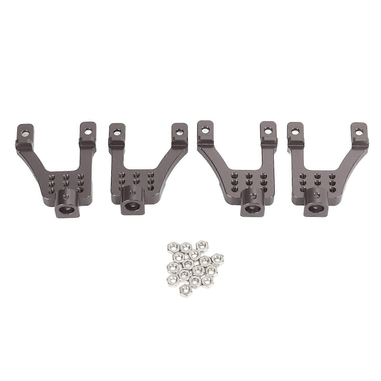 4pcs Climbing Car Metal Shock Absorber Bracket for MN86 RC Car Spare Upgrade PartsTitanium