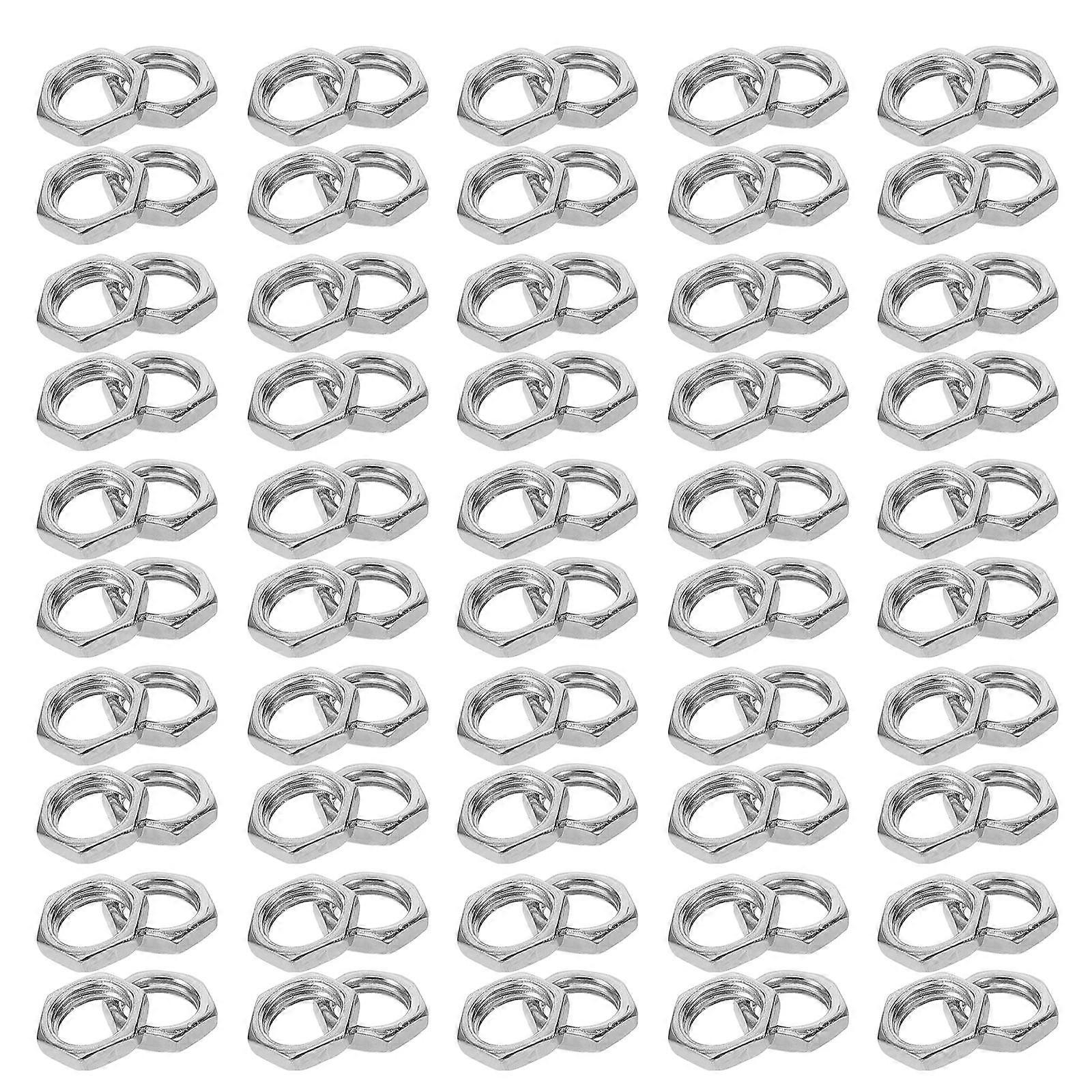 Six Hundredpcs Steel Hex Nut for Lamp Nut Fastener DIY Repair Part Supply