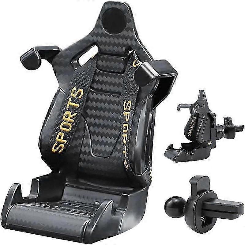 Car Air Vent Navigation Mount with Steel Core Plug Bottom Charging Port and Silicone Anti-Scratch