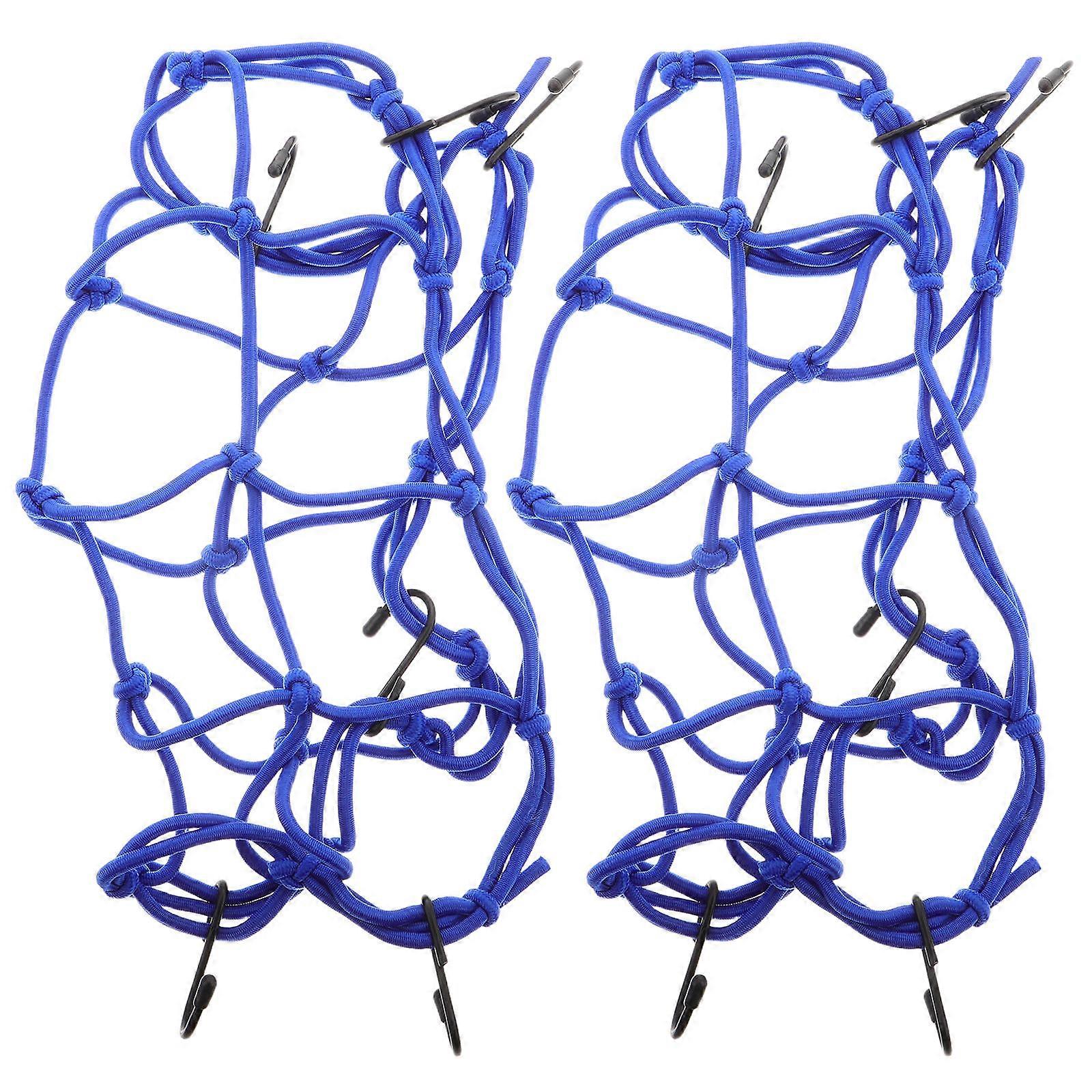 Elastic Cargo Nets Motorcycle Storage Net for Cyclists Motorcyclists Multi Functional High Elasticity 1 Pair