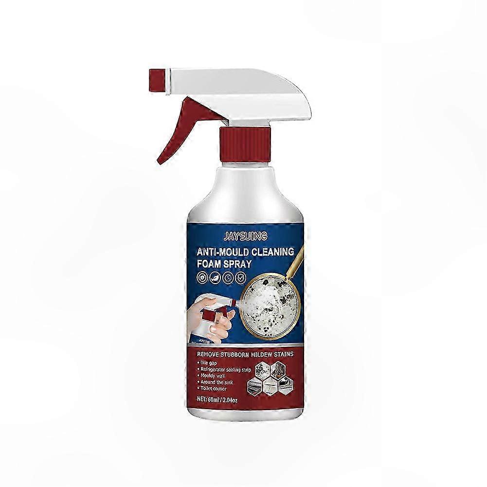 Multi-Purpose Anti-Mold Cleaner 60ml Foam Spray for Mildew Stains on Walls and Tiles