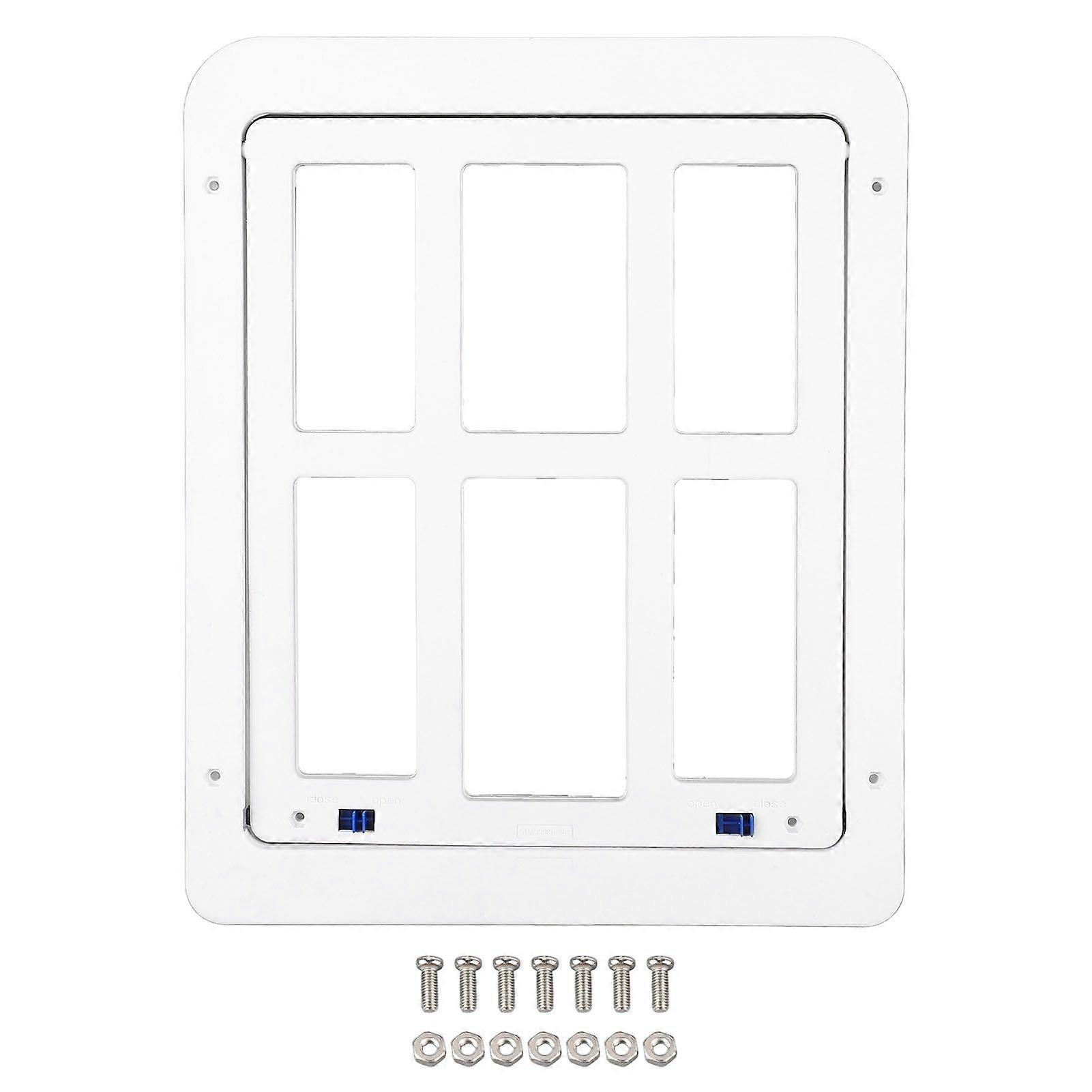 Pet Screen Door Magnetic Flap Double Sided Thickened Cat Dog Door for Sliding Door