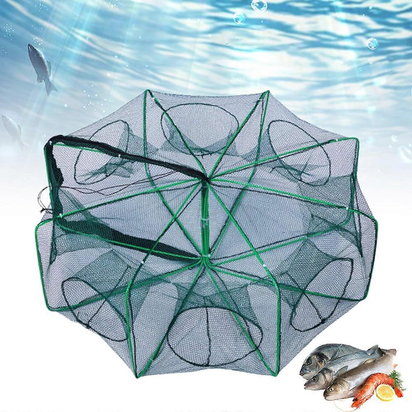 Folding Fishing Trap Kit for Hooks, Ice Fishing & Crawfish - Automatic Fisherman Tool 2024 New
