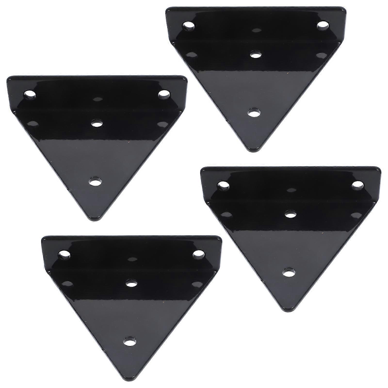 Triangle Wall Shelf Bracket Iron Support for Floating Shelves 8Sets
