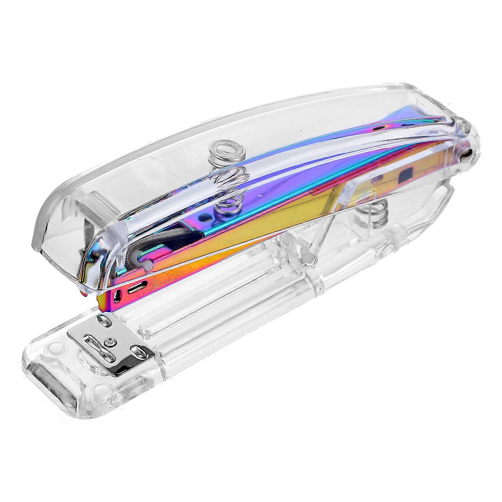 Stapler Home Office Stapler for Paper Binding 3Pcs Plastic Transparent