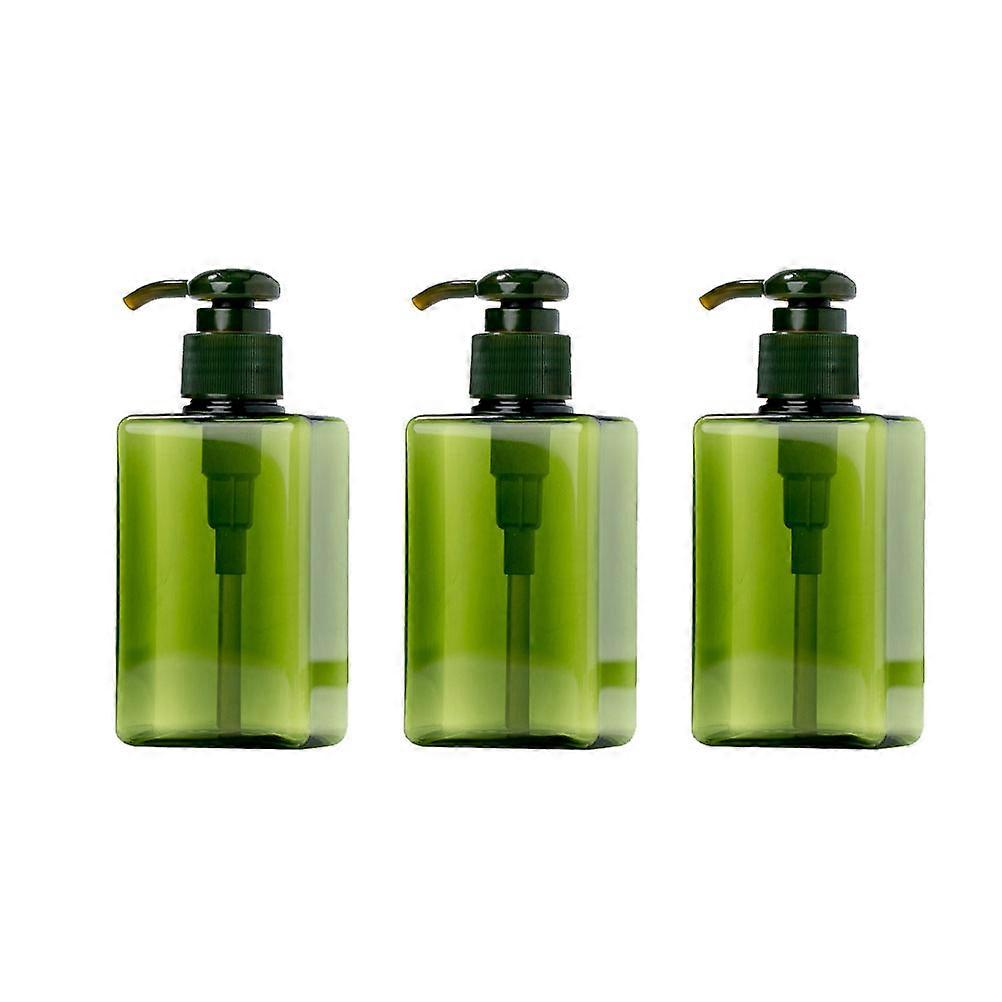 Bottle with Pump Plastic Shampoo Bottle for Holding Shampoo 9Pcs Green