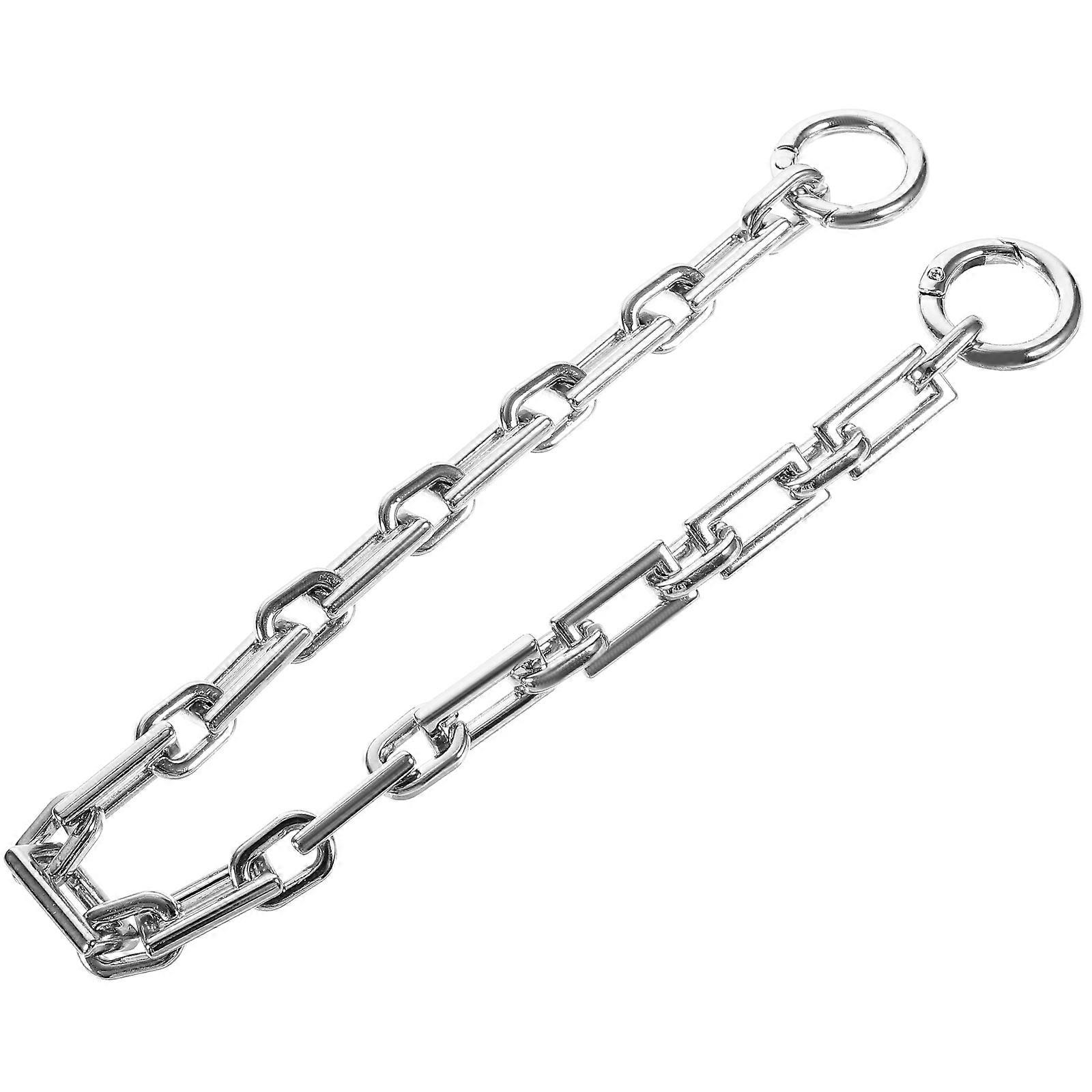 Purse Strap Extender Silver Alloy Decorative Bag Chain for 4Pcs