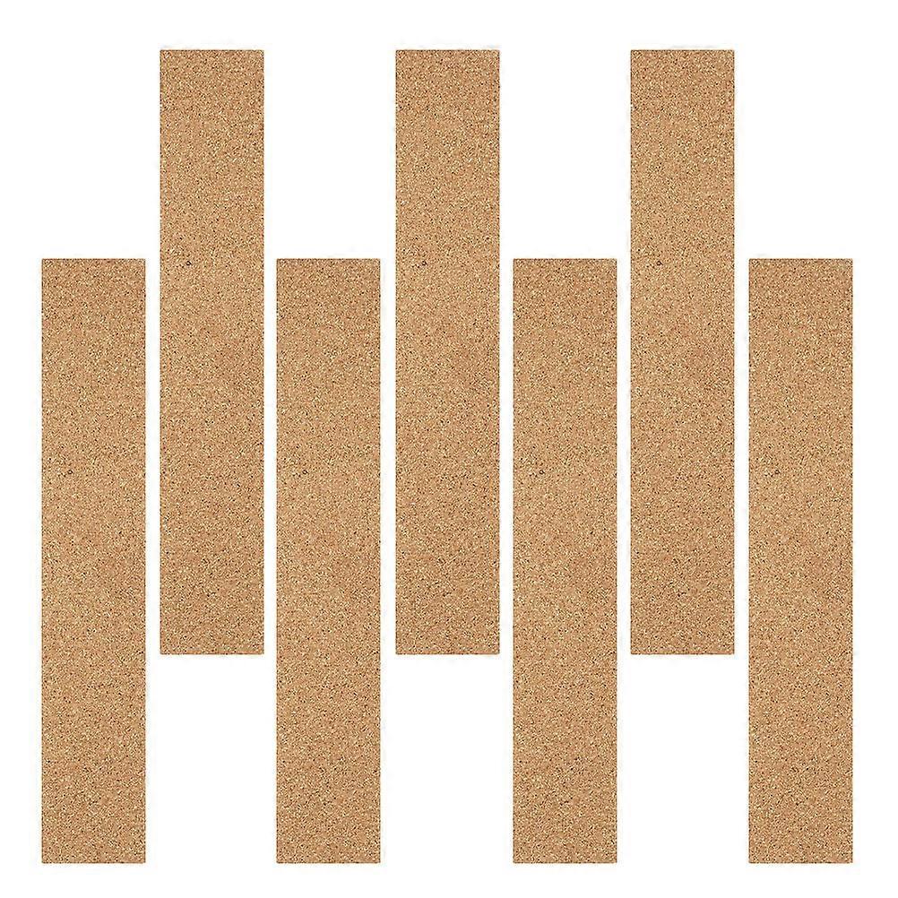 Brown Cork Strips For Note Display Memo Board School Decor 30.00X5.00X0.60CM Reusable Design 35Pcs
